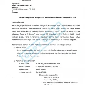 Foto Surat Konfirmasi Pesanan Lampu Solar LED<br>02 Januari 2019 dokumen_dari_pak_andi_sultan__lampu_solar_led_1