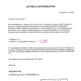 Foto Panagene_Letter of Authorization panagene_letter_of_authorization