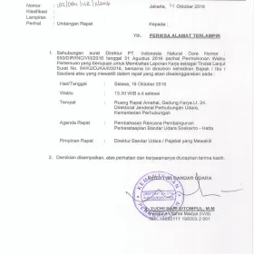 Foto Undangan Rapat Perihal Pembahasan Rencana Pembangunan Perkeretaapian Bandara Soekarno-Hatta<br>14 October 2016 picture1